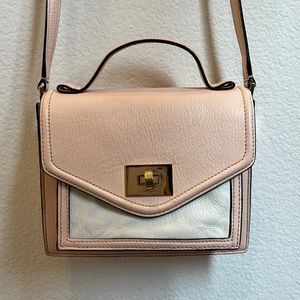 Pink and White Kate Spade Crossbody Purse
